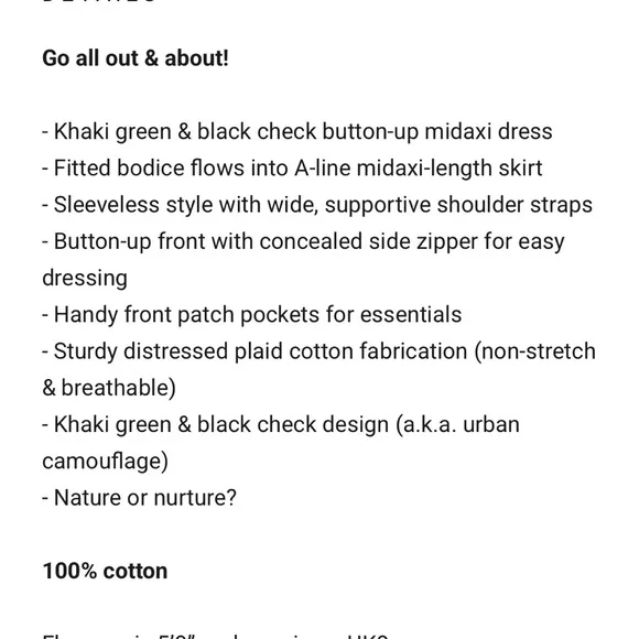 Plaid Sleeveless Dress - Picture 12 of 12